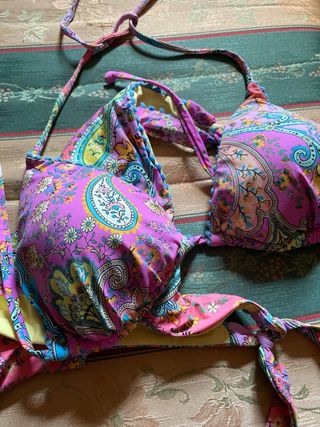 Bikini Twinset stampa paisley multicolore taglia M