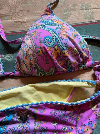 Bikini Twinset stampa paisley multicolore taglia M