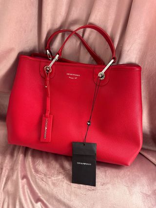 Bolso Grande Emporio Armani Rojo shopper tote