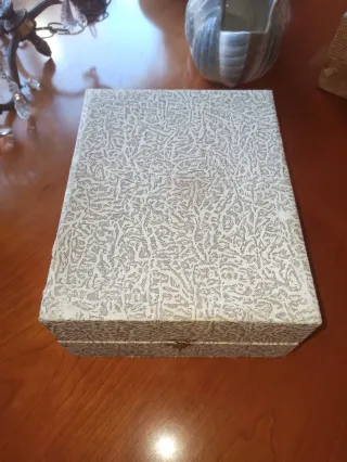 Estuche antiguo taza y plato café/té