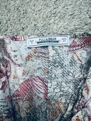 Conjunto mujer S/M verde y estampado