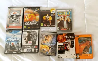 Videogiochi PC: FIFA, CSI, Tiger Woods (5€ ciascuno)