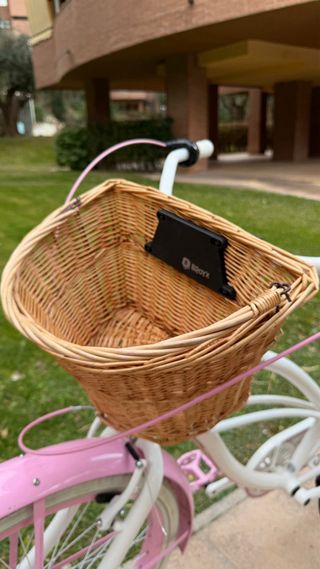 Bicicleta Clásica Mujer Rosa y Blanca Vintage
