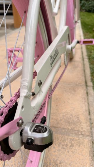 Bicicleta Clásica Mujer Rosa y Blanca Vintage