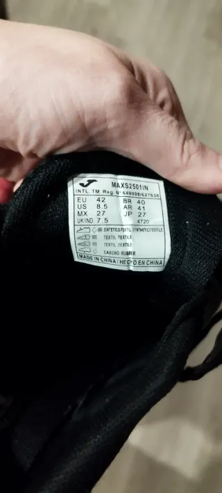 Zapatillas Joma Talla 42 Negras