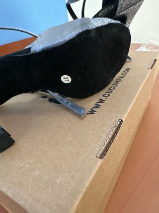 Zapatos de baile Salsa plateados