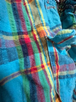 Pantalón hippie cuadros talla única