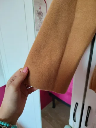 Cappottino cammello con cappuccio