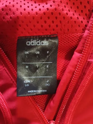 Chaqueta Adidas Roja y Negra
