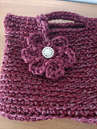 Pochette handmade cordino lurex