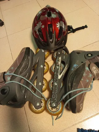 Patines en línea talla 40 + protecciones