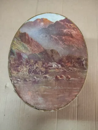 Caixa Vintage Paisagem Rio Montanhas