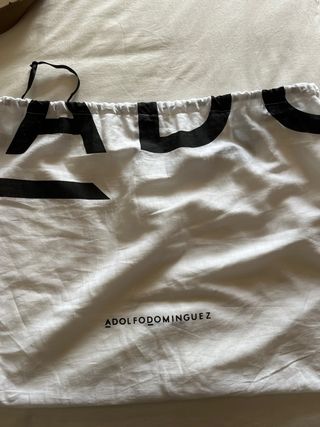 Bolso Adolfo Dominguez Beige/Marrón Piel