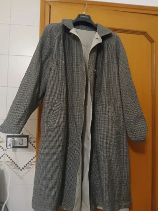 Trench uomo double face beige/marrone