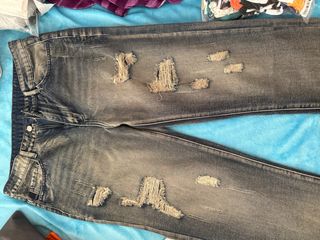 Pantalón vaquero desgastado talla L