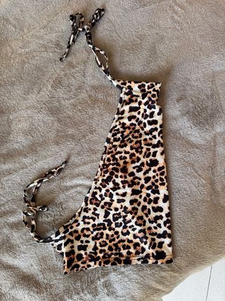 Top SHEIN schiena scoperta animalier