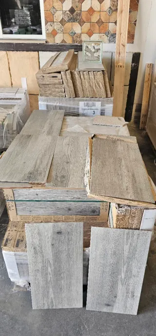 OFERTA!! porcelánico imitación madera gris a 6€/m
