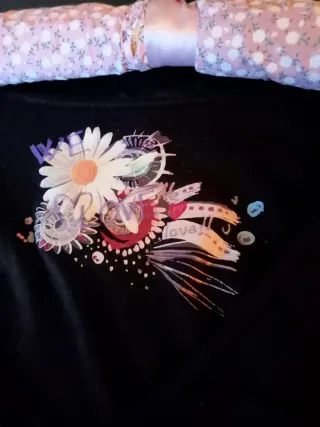 Abito Desigual donna nero floreale