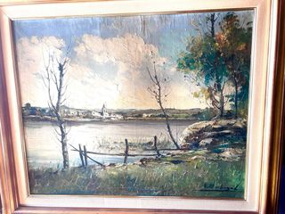 Cuadro Óleo Victoriano Berbegal Paisaje