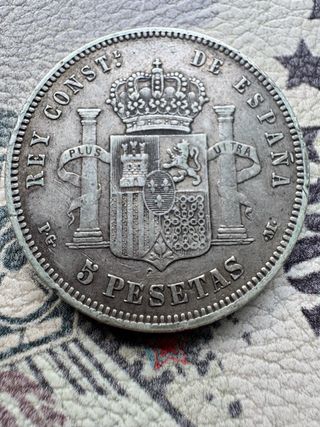 5 Pesetas 1890 *90