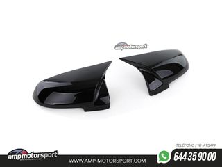 CARCASAS DE ESPEJOS PARA BMW SERIE LOOK M NEGRO BRILLO
