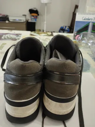 Scarpe Prendimi Vintage con lacci grigio/argento