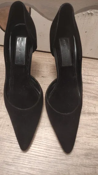 Zapatos Roberto Verino Ante Negro Talla 36