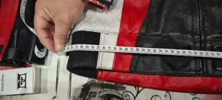 Chaqueta de moto cuero de hombre talla M-L