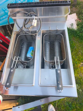 Freidora industrial doble