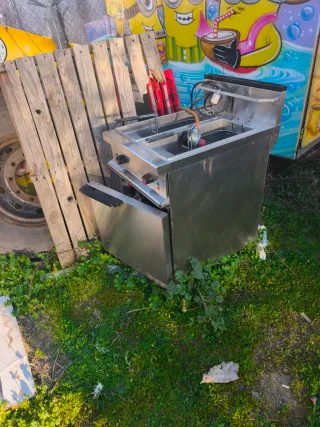 Freidora industrial doble