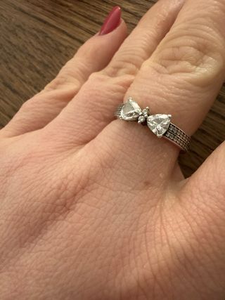 Conjunto Pandora Lazo Plata y Circonitas