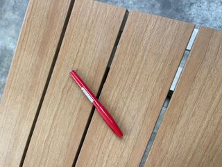 Mesa extensible de exterior Canyelles de polimadera y aluminio Blanco 140 (200) x 90 cm