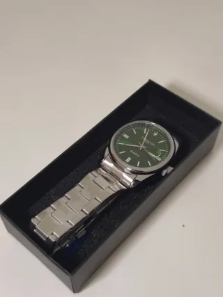 Reloj Hombre Verde Esmeralda Diseño Elegante 40mm