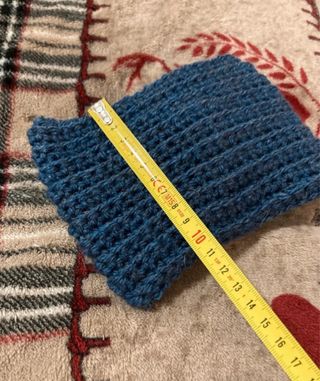 Fascia copri orecchie neonato fatta a mano