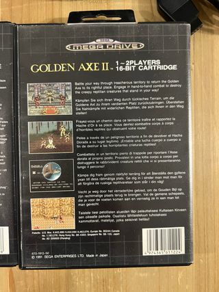 Golden Axe II Mega Drive Sega+ Caja Bare Nuckle