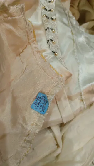 Vestido de Novia Blanco roto de seda