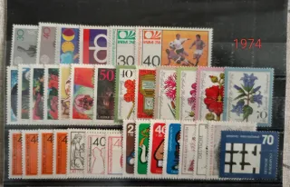 Sellos año completo Alemania 1974 nuevo