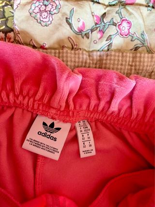 Conjunto Adidas Chándal Rosa Velour