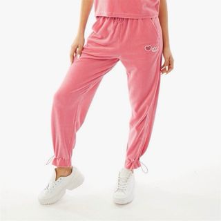 Conjunto Adidas Chándal Rosa Velour