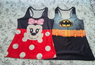 Camisetas tirantes Minnie y Batman