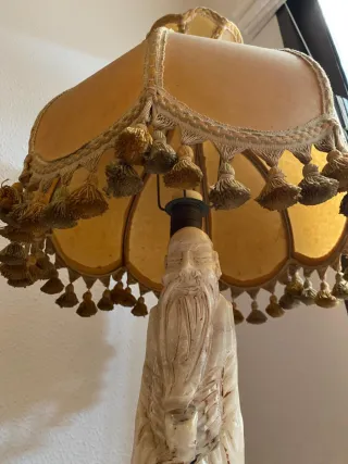 Lámpara de alabastro estilo chino