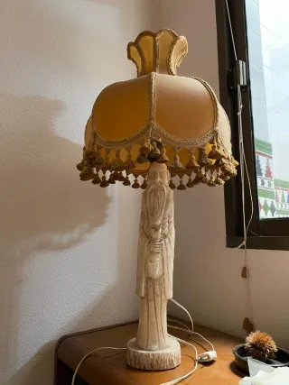 Lámpara de alabastro estilo chino