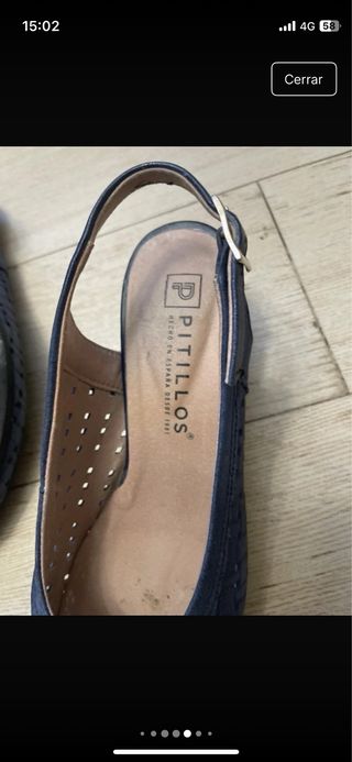 Salones destalonados piel Pitillos