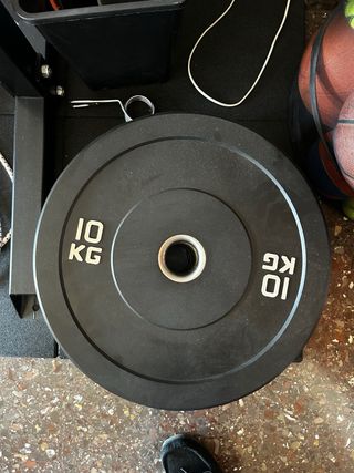 Discos de peso bumper 5, 10 y 15 kg