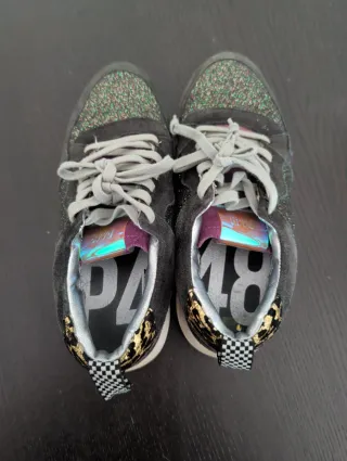 Zapatillas B448 Negro y Dorado