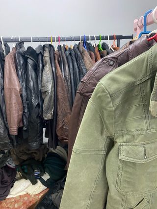 Lote Chaquetas Bomber De Cuero