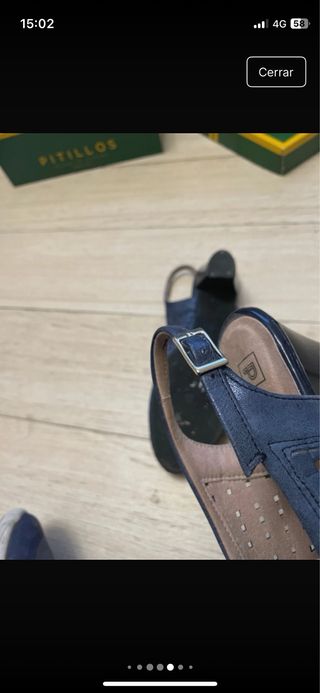 Salones destalonados piel Pitillos