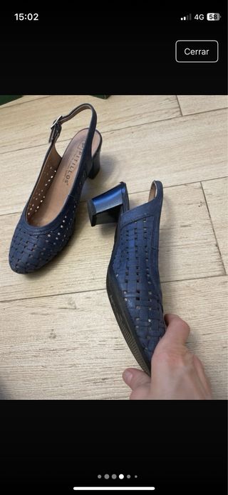 Salones destalonados piel Pitillos