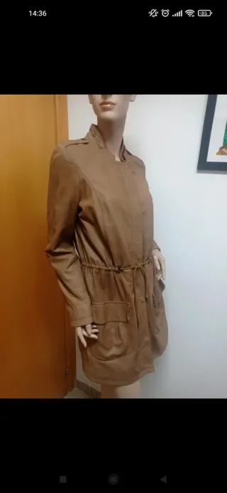 Chaqueta piel Torras estilo sahariana