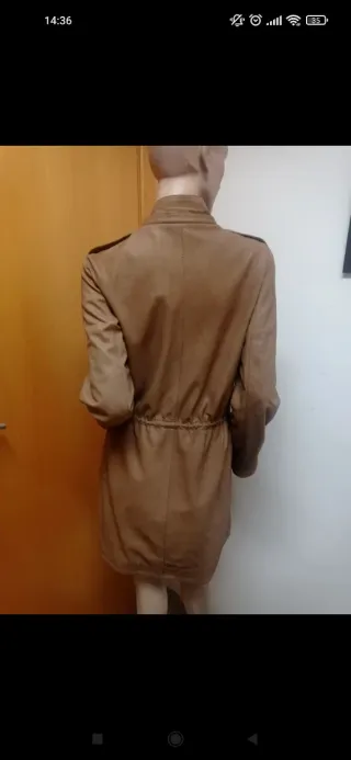 Chaqueta piel Torras estilo sahariana